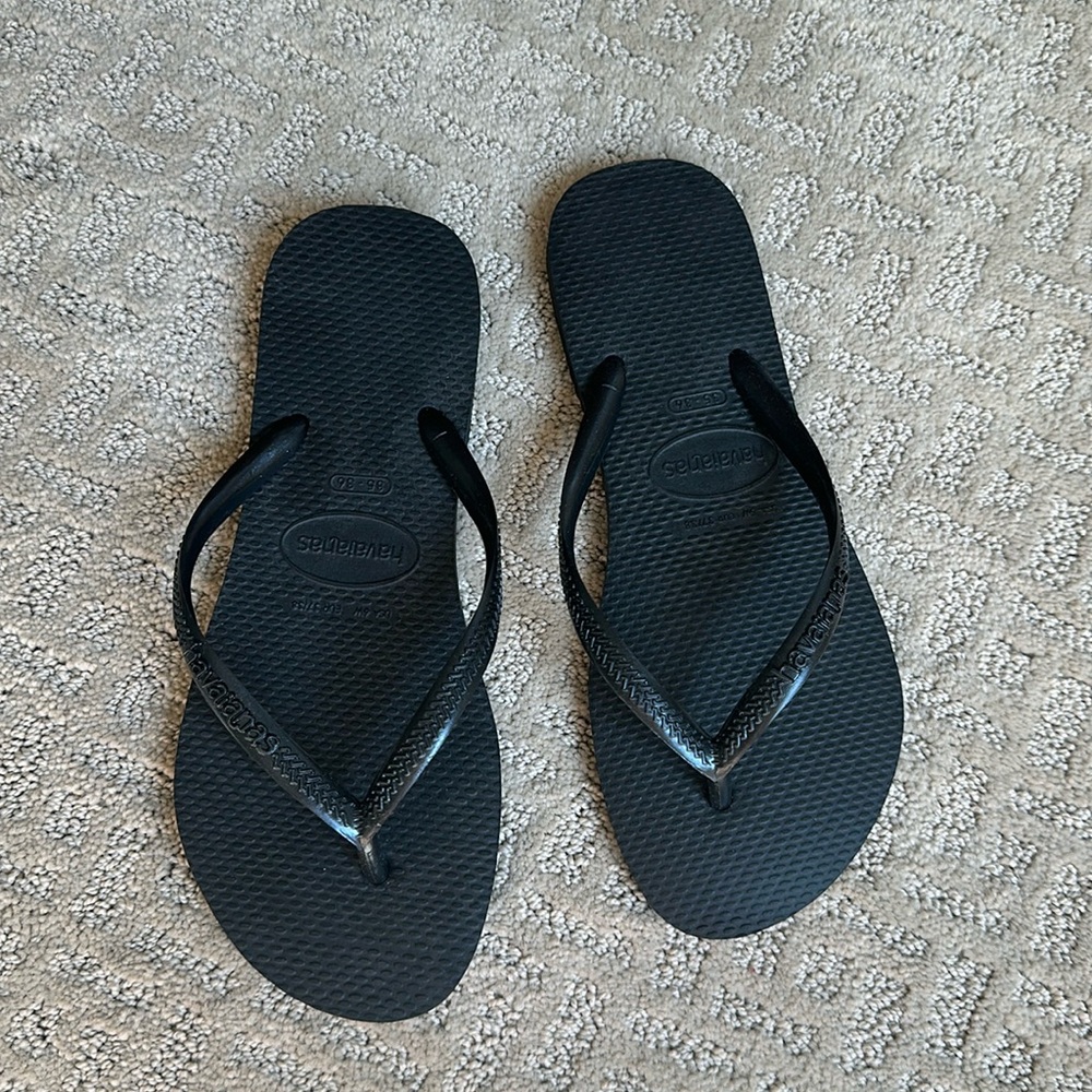 Havaianas slim slip flop black size 6
